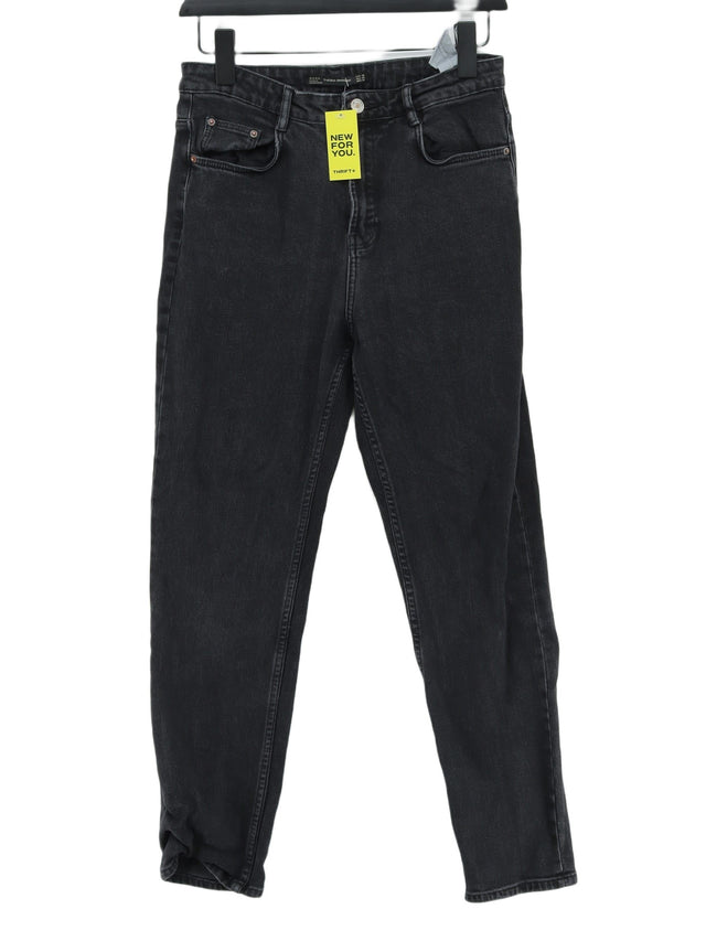 Zara Women's Jeans UK 4 Black Cotton with Elastane