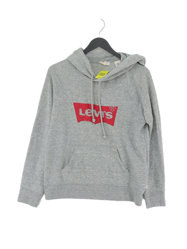 Levi’s Women's Hoodie S Grey Cotton with Polyester