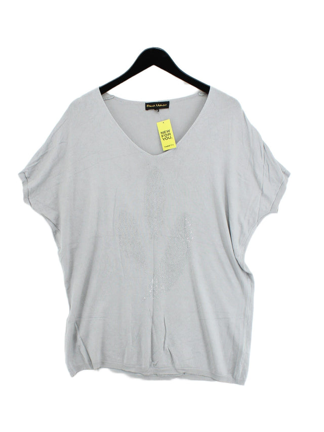 Frank Usher Women's Jumper M Grey Viscose with Polyamide