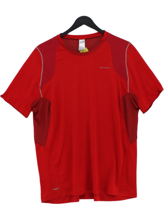 Quechua Men's T-Shirt XL Red 100% Other