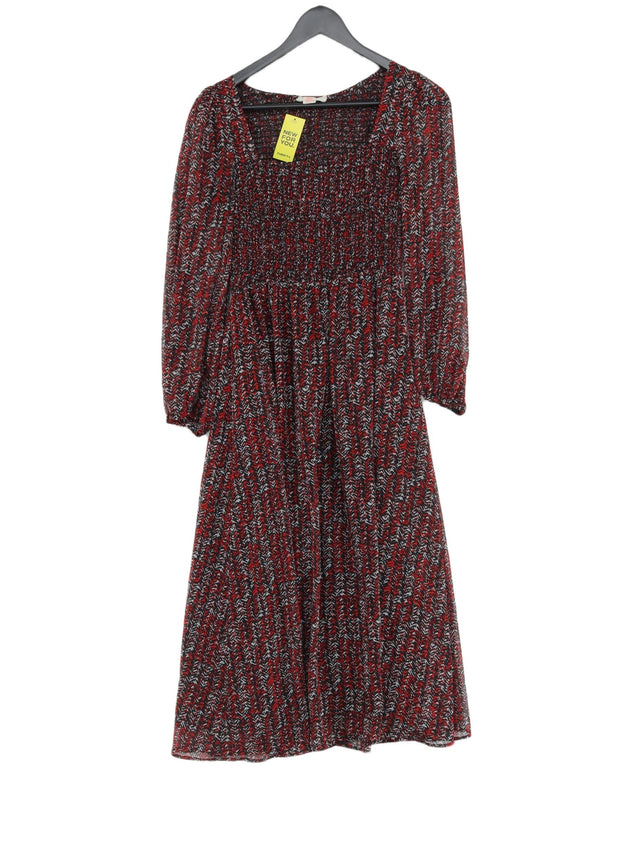 Finery Women's Midi Dress UK 8 Red 100% Polyester