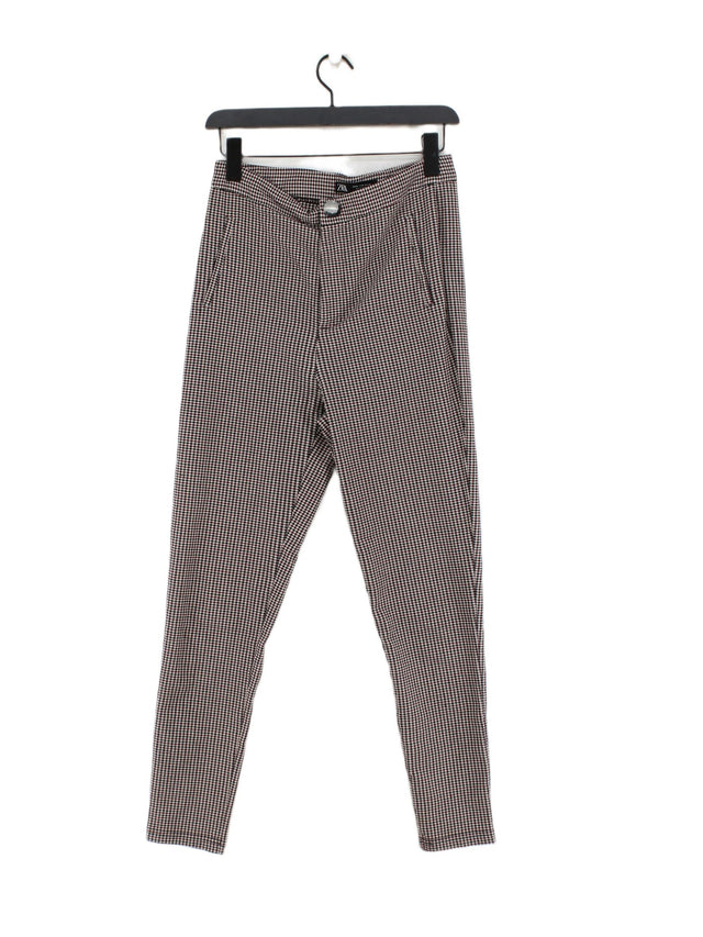 Zara Women's Trousers M Multi Polyester with Elastane, Viscose