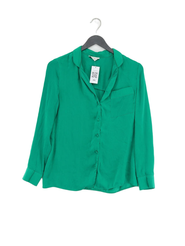 Topshop Women's Shirt UK 6 Green 100% Other