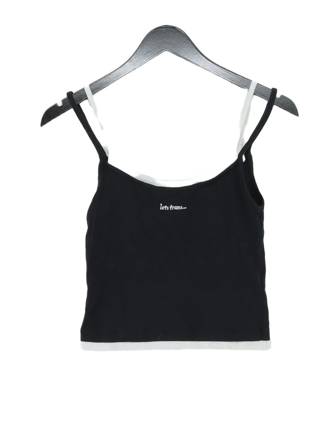 Iets Frans Women's T-Shirt S Black Cotton with Elastane