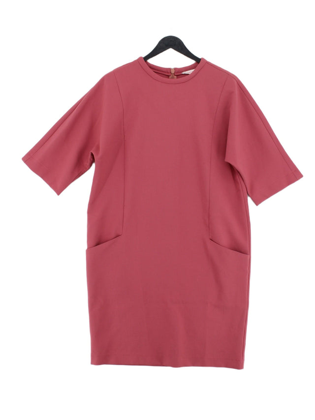 Finery Women's Midi Dress UK 10 Pink Polyester with Elastane, Viscose