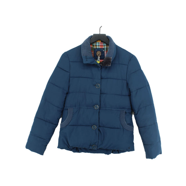 Joules Women's Coat UK 10 Blue 100% Polyester