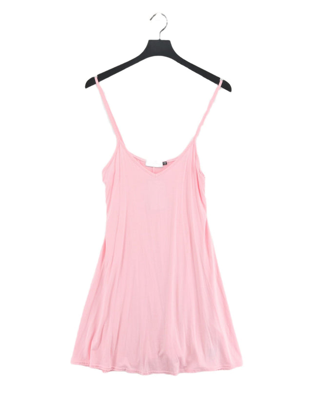In The Style Women's Mini Dress UK 12 Pink Viscose with Elastane