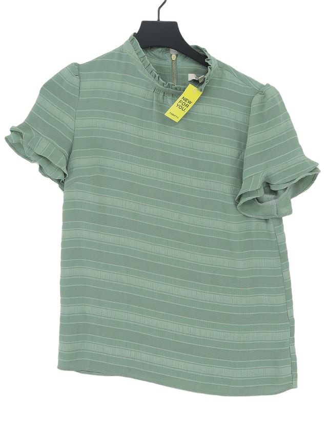 Oasis Women's Top UK 8 Green 100% Polyester
