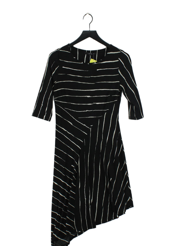 Next Women's Midi Dress UK 10 Black Polyester with Elastane