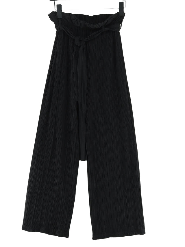 & Other Stories Women's Suit Trousers UK 8 Black 100% Polyester