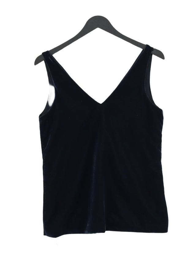 Selected Femme Women's T-Shirt UK 6 Blue 100% Polyester