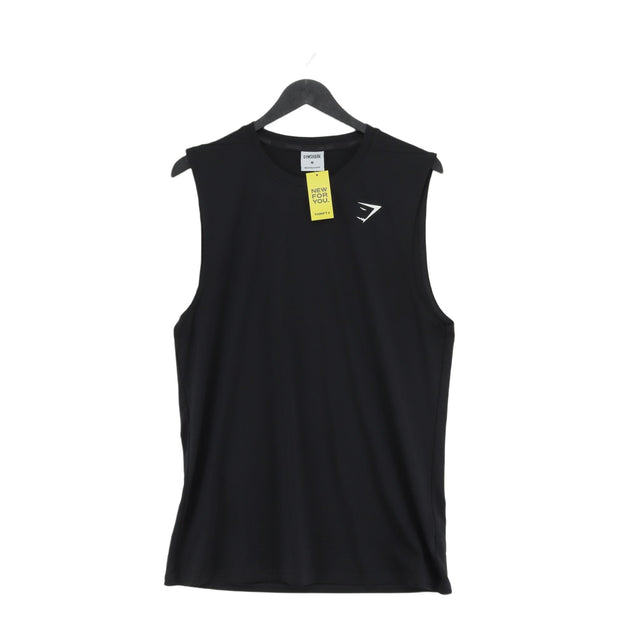 Gymshark Men's T-Shirt M Black 100% Polyester