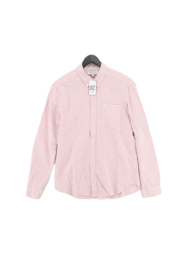 Jack Wills Men's Shirt XS Pink 100% Cotton