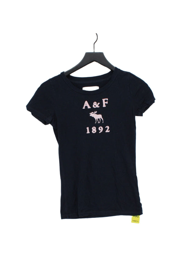 Abercrombie & Fitch Women's T-Shirt S Blue 100% Cotton