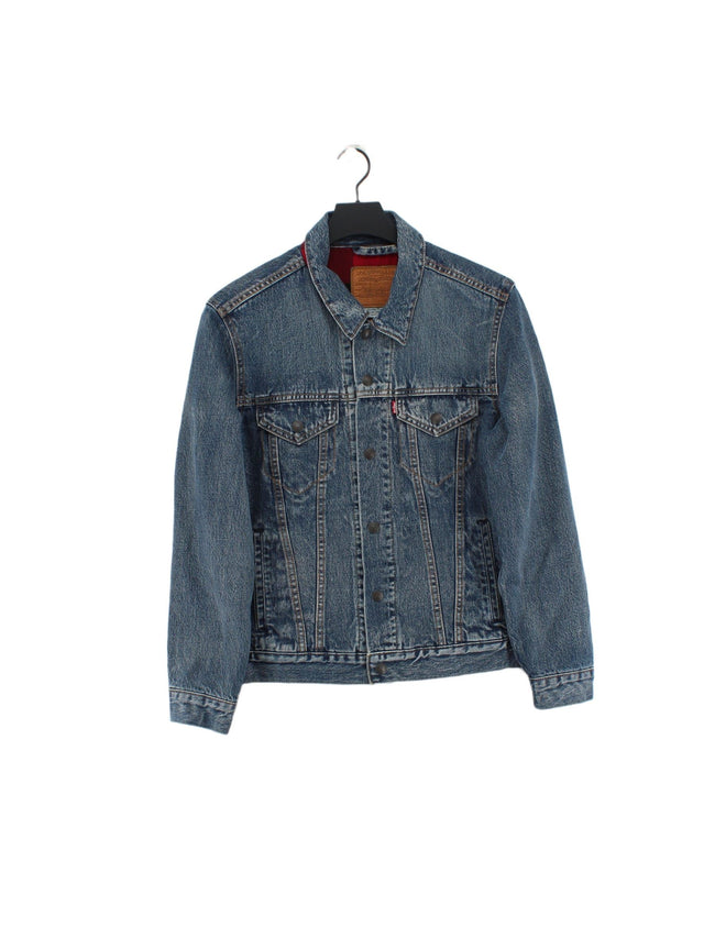 Levi’s Men's Jacket S Blue Cotton with Polyester