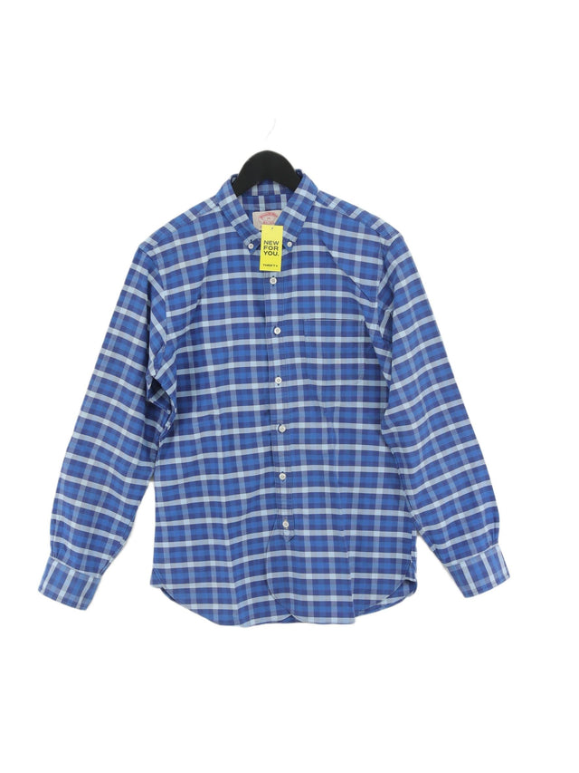 Brooks Brothers Men's Shirt M Blue 100% Cotton