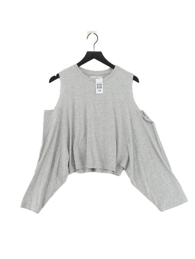Native Youth Women's Top M Grey 100% Polyester