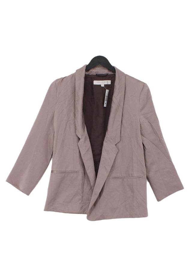 French Connection Women's Blazer UK 8 Purple Polyester with Rayon, Viscose