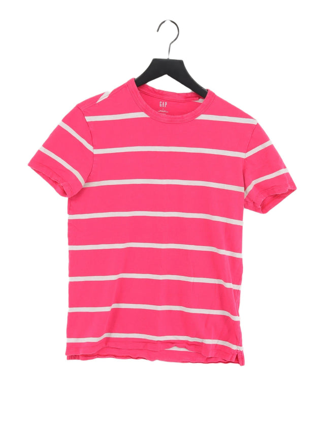Gap Men's T-Shirt S Pink 100% Cotton