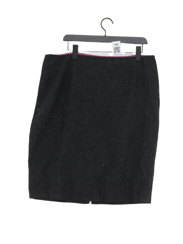 Boden Women's Midi Skirt UK 18 Grey 100% Wool