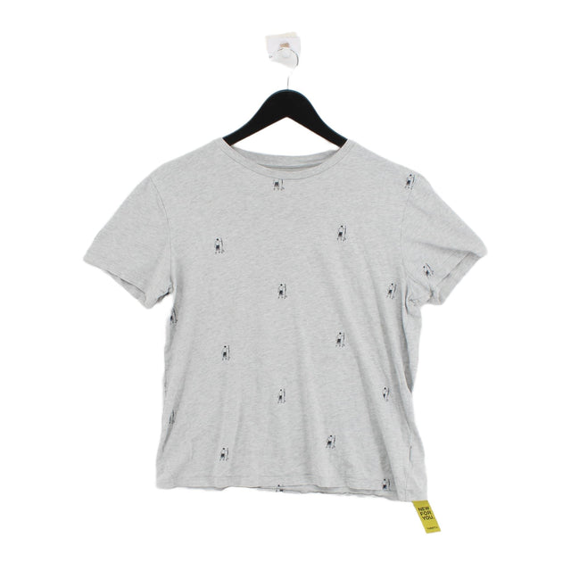 Gap Men's T-Shirt S Grey 100% Cotton