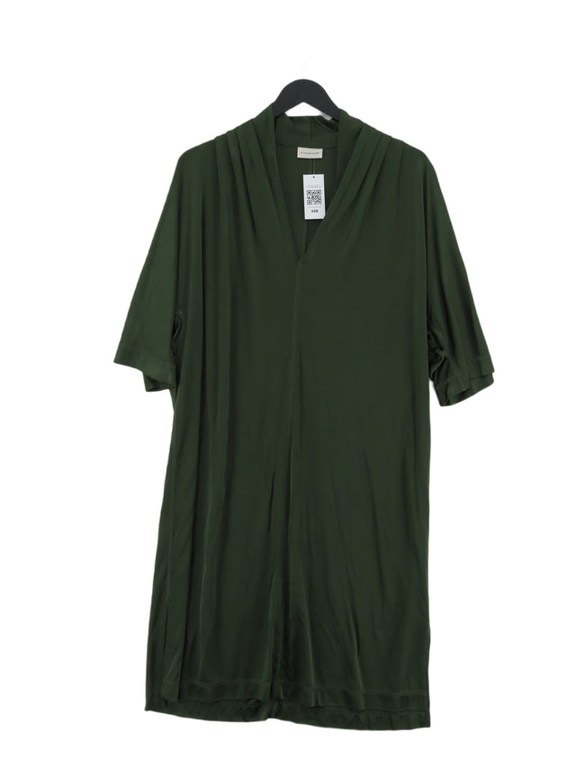 By Malene Birger Women's Midi Dress L Green Viscose with Elastane