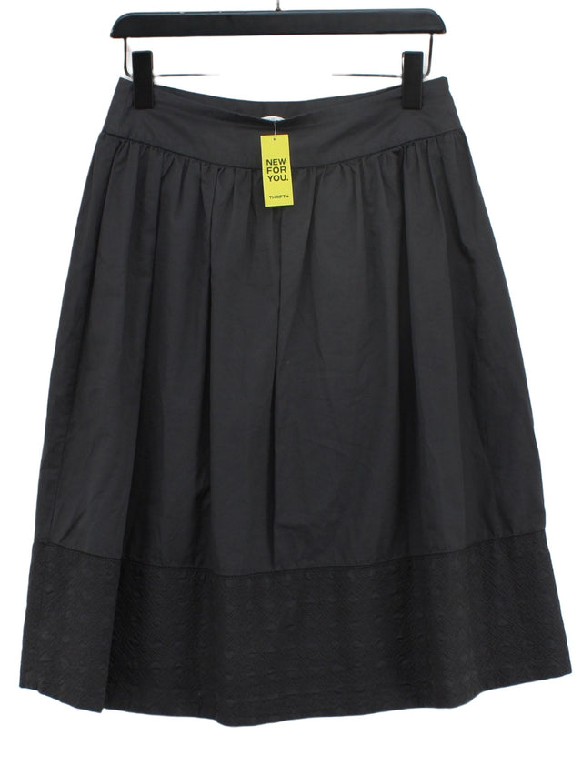 Part Two Women's Midi Skirt UK 8 Grey 100% Cotton