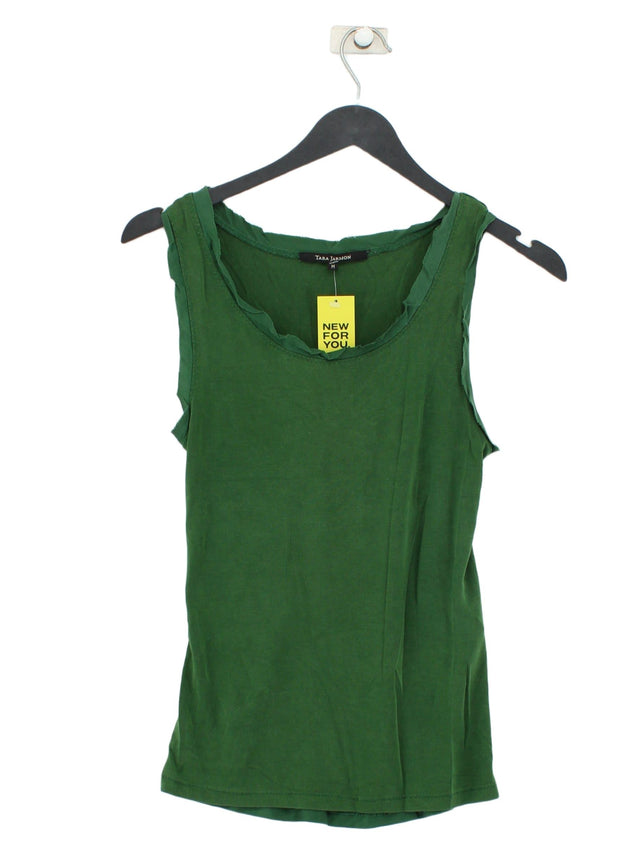 Tara Jarmon Women's T-Shirt M Green Viscose with Spandex