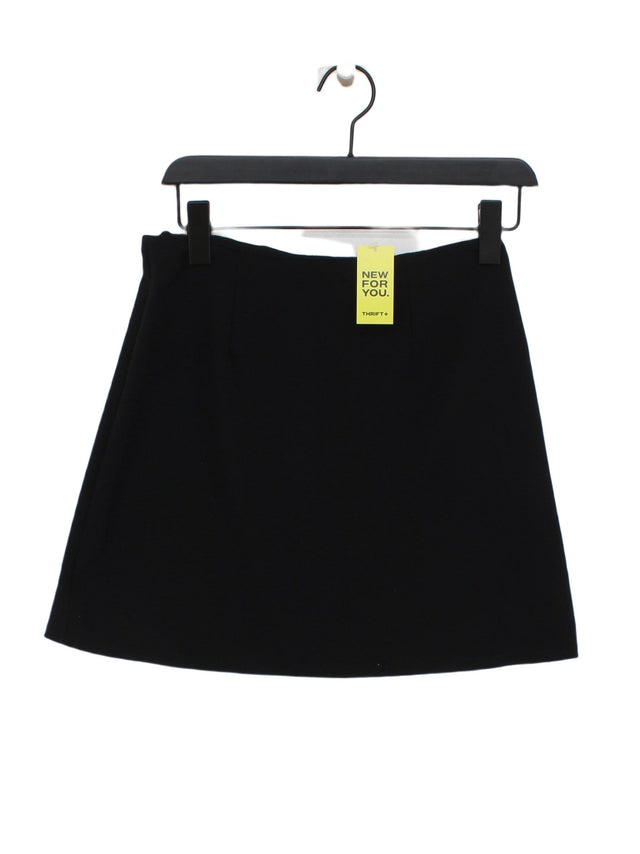 New Look Women's Midi Skirt UK 10 Black Polyester with Elastane