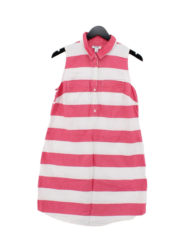 Old Navy Women's Midi Dress M Pink 100% Cotton