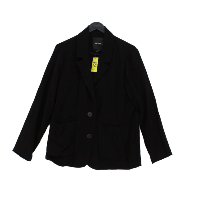 Monki Women's Shirt S Black Viscose with Polyamide