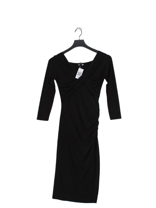 Baukjen Women's Midi Dress UK 12 Black Polyester with Elastane