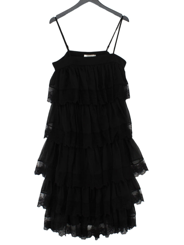 Three Floor Women's Midi Dress UK 14 Black 100% Polyester