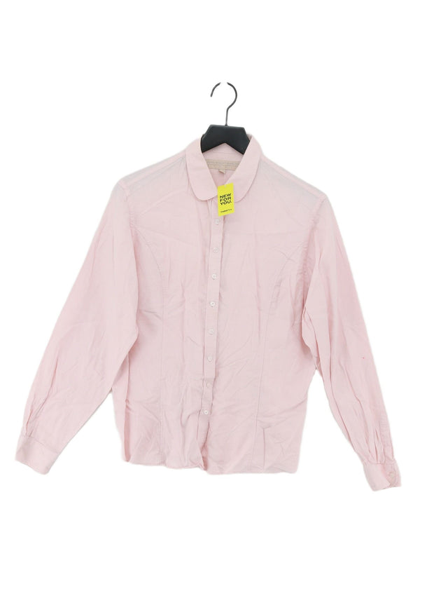 Fen Wright Manson Studio Women's Shirt UK 18 Pink 100% Cotton