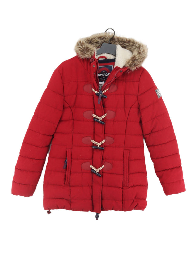 Superdry Women's Coat L Red 100% Polyester