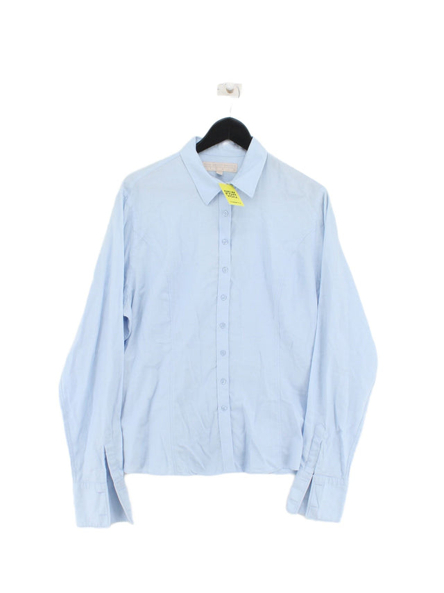 Fenn Wright Manson Women's Shirt UK 18 Blue 100% Cotton