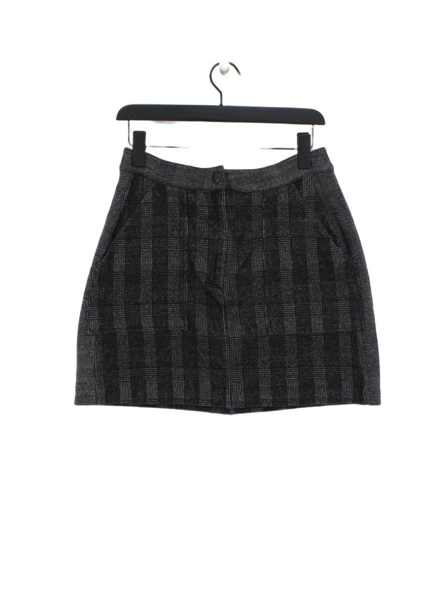 ME+EM Women's Mini Skirt UK 10 Black Cotton with Elastane, Polyester