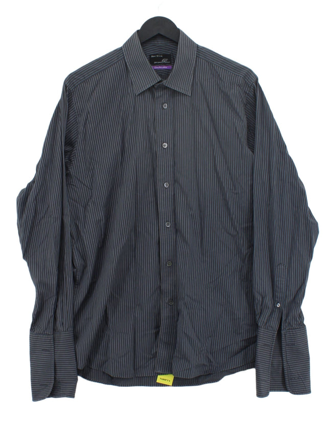 John Lewis Men's Shirt Collar: 15.5 in Grey 100% Cotton