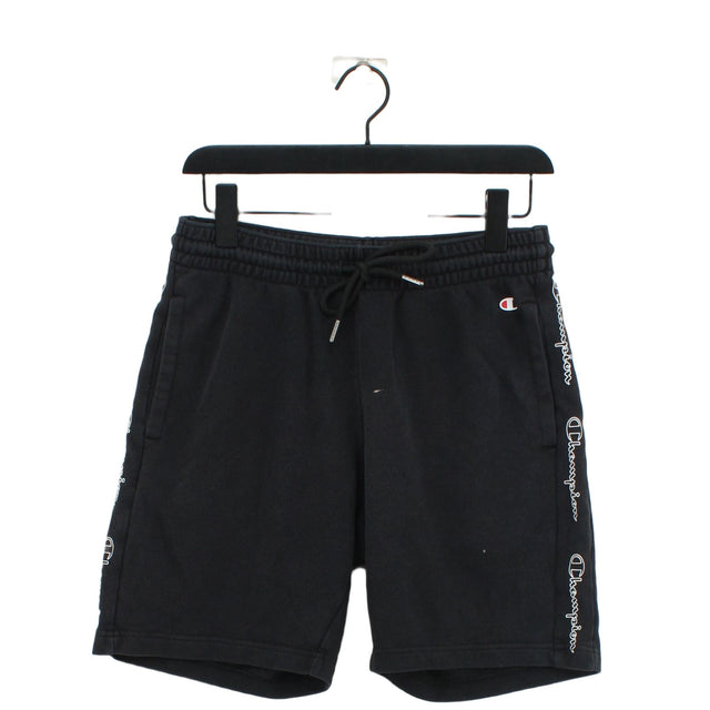 Champion Men's Shorts M Black Cotton with Polyester