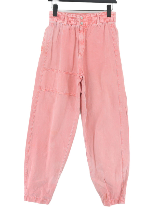 L.F. Markey Women's Suit Trousers W 27 in Pink 100% Cotton