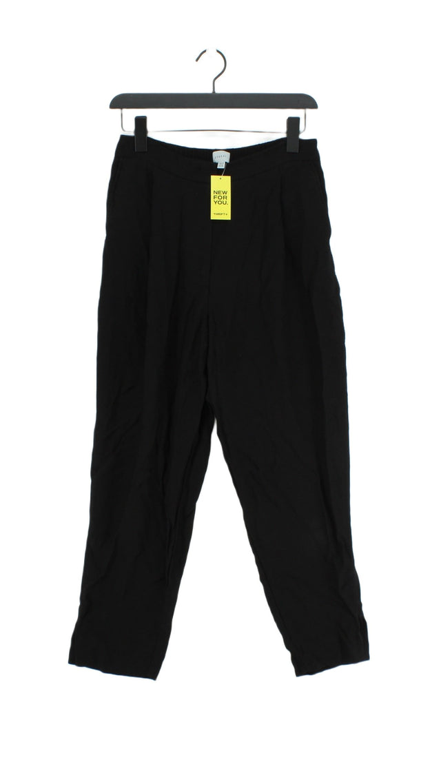 Jigsaw Women's Suit Trousers UK 10 Black 100% Viscose