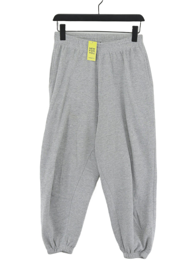 New Look Women's Sports Bottoms UK 10 Grey Cotton with Polyester
