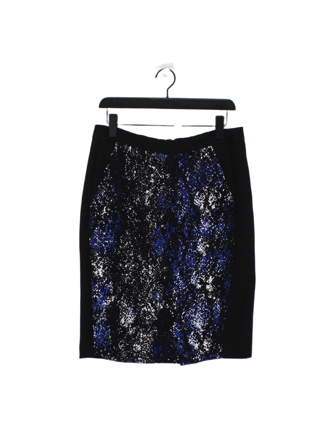 Planet Women's Midi Skirt UK 10 Black 100% Polyester