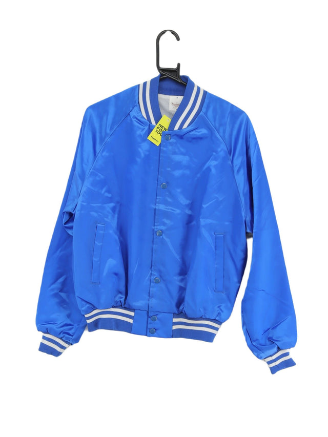 Vintage Auburn Men's Jacket M Blue Nylon with Polyester
