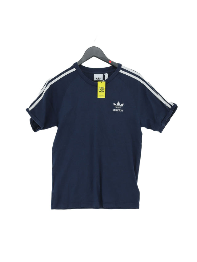 Adidas Men's T-Shirt S Blue 100% Cotton