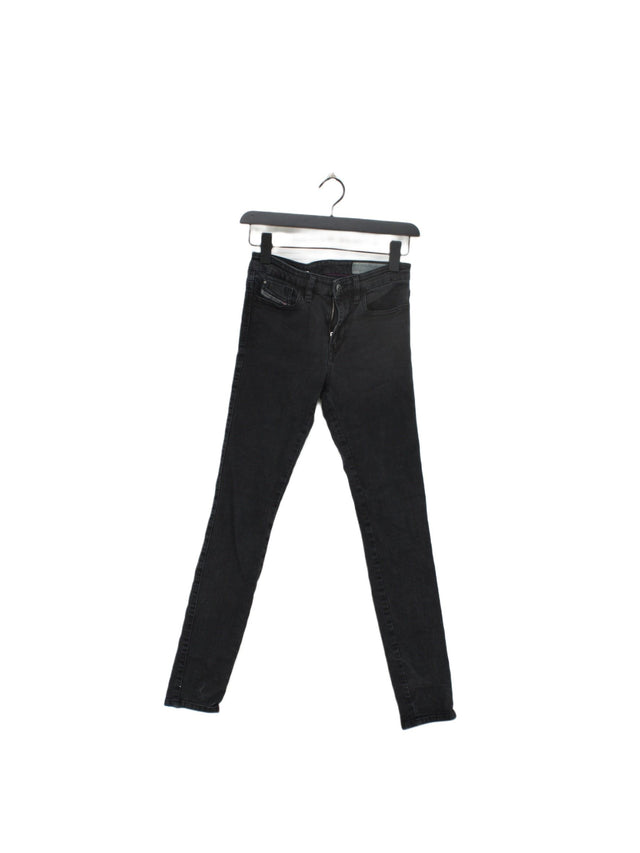 Diesel Women's Jeans W 26 in Black Cotton with Elastane