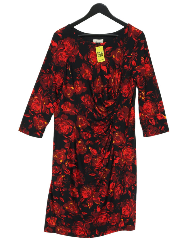 Linea Women's Midi Dress UK 14 Multi Polyester with Elastane