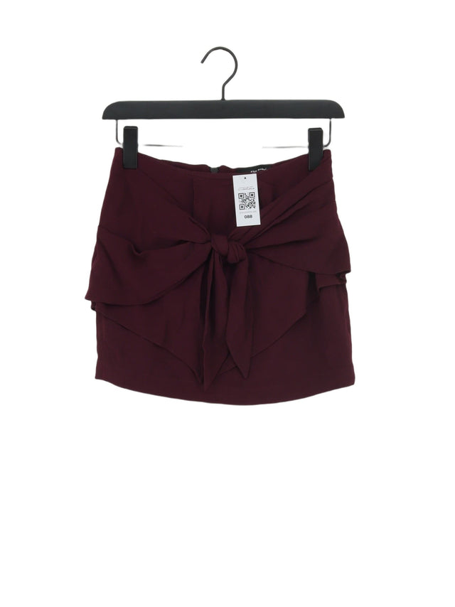 The Kooples Women's Mini Skirt UK 8 Purple 100% Viscose