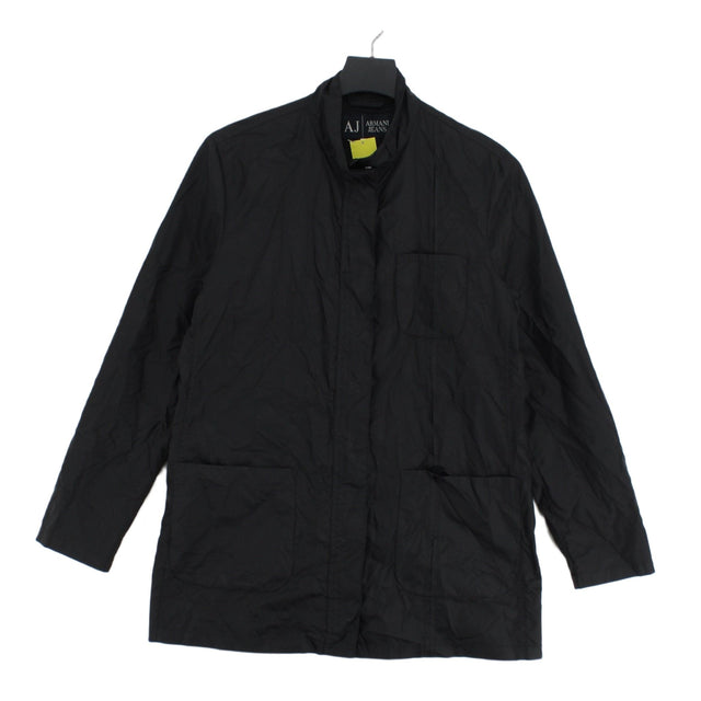 Armani Women's Jacket UK 14 Black Polyamide with Nylon, Polyester