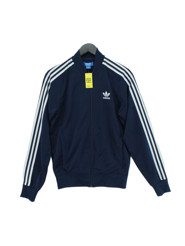 Adidas Men's Hoodie S Blue 100% Polyester